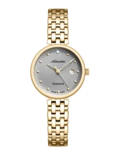 Efektowna i elegancka tarcza w modelu A3543 ozdobiona jest diamentem. Adriatica A3543.1147DQ