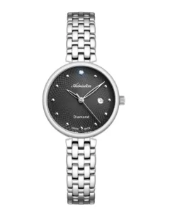 Efektowna i elegancka tarcza w modelu A3543 ozdobiona jest diamentem. Adriatica A3543.5146DQ