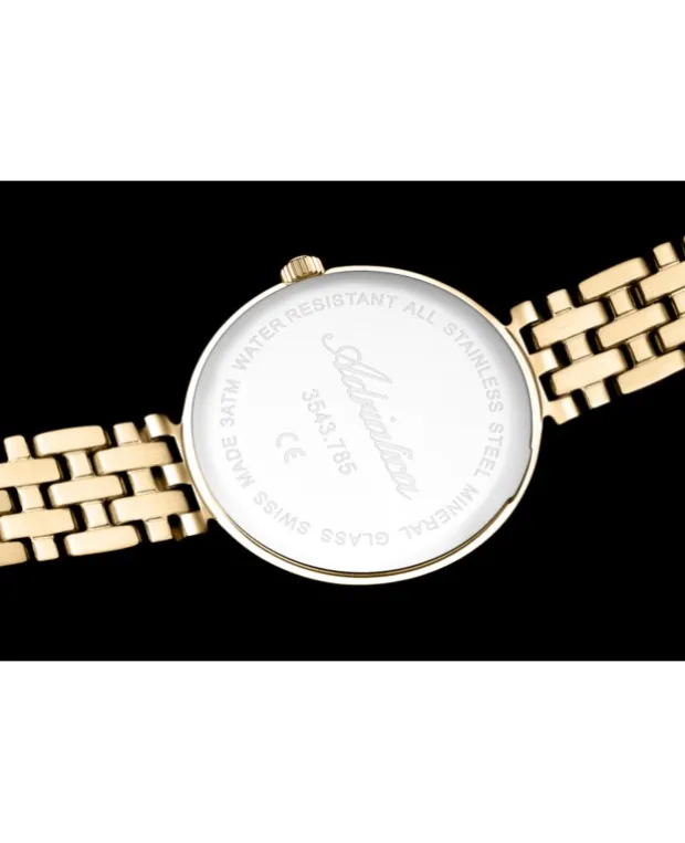 Efektowna i elegancka tarcza w modelu A3543 ozdobiona jest diamentem. Adriatica A3543.1143DQ